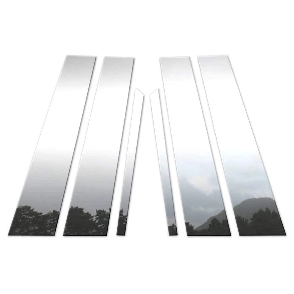 6Pc Chrome Pillar Post Covers Replacement for Cadillac STS (2005–2016)