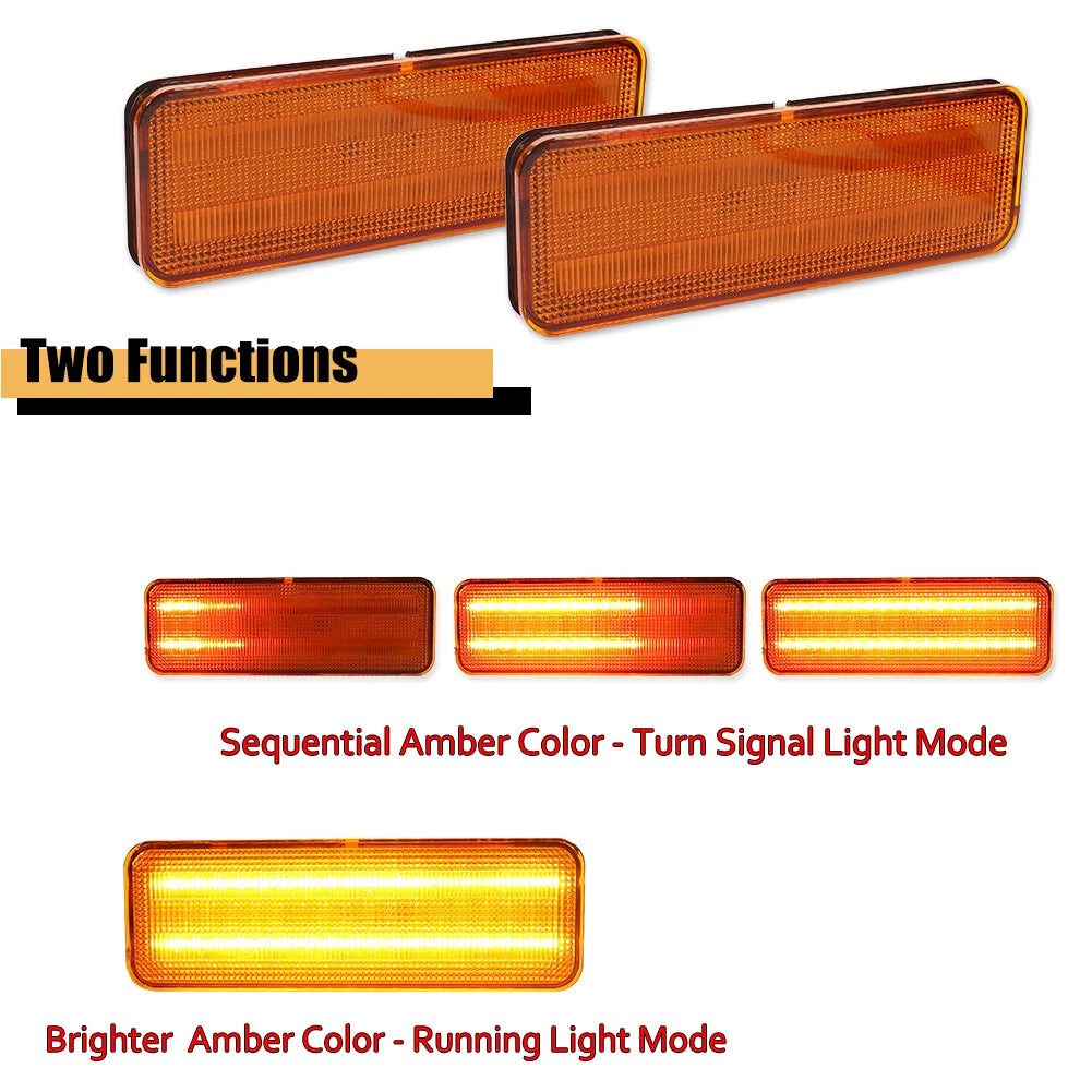 Dynamic Sequential LED Signal Lights for Ford Bronco F150 F250 F350 (1980–1986)