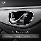 Rear Right Black Interior Door Handle for Kia Rio (2002–2005)