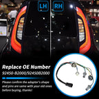 Taillight Bulb Socket Wiring Harness for Kia Soul (2014–2019) No. 92450B2000