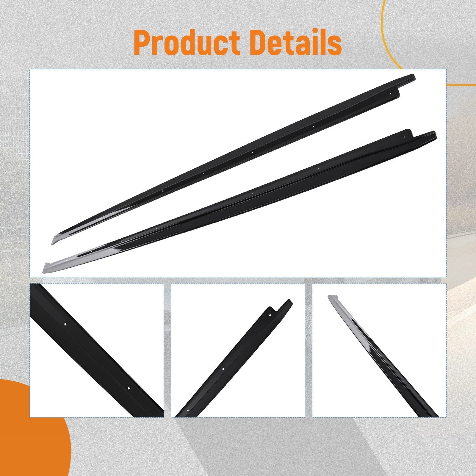 Side Skirt Extension for BMW X5 X6 (2015-2019) ABS Plastic