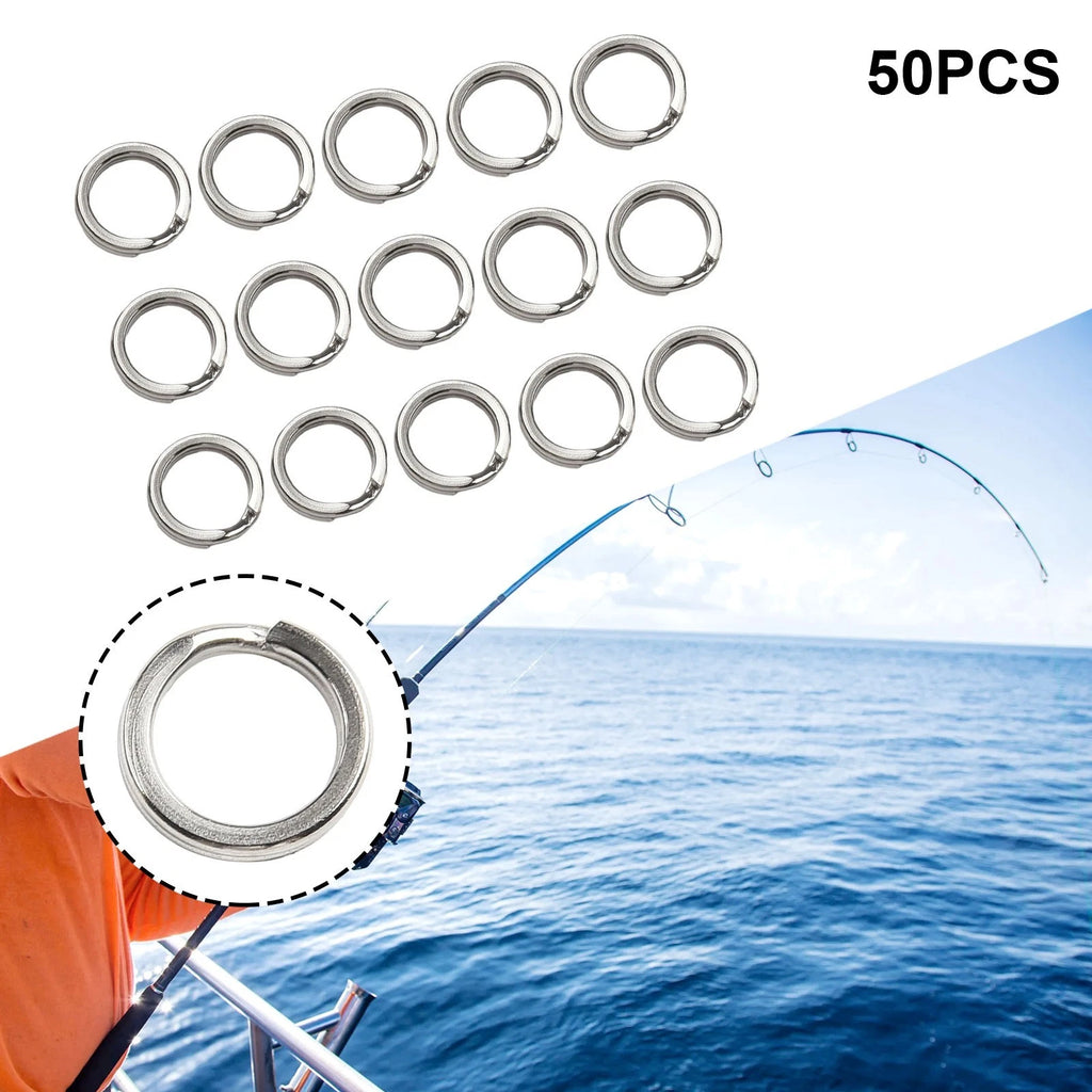 Stainless Steel Split Ring Fishing Connector for Lures (Fishing Accessories)