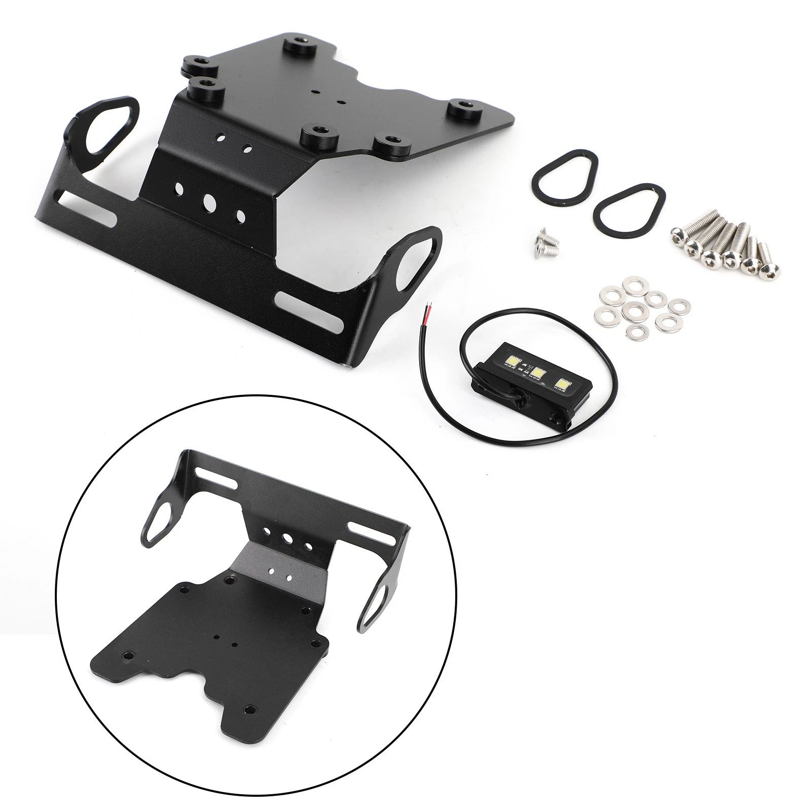 Aluminum License Plate Holder Frame for Yamaha Tenere 700 (2019–2021)