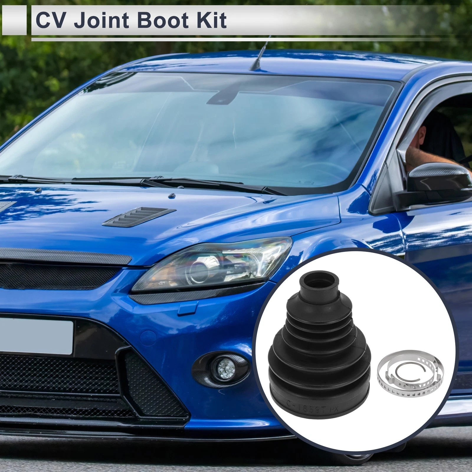 Inner CV Joint Boot Kit with Clamps for Ford Focus (2011–2015)