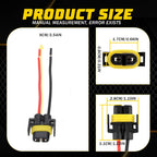 H11 Headlight Low Beam Socket Connector for Make Model