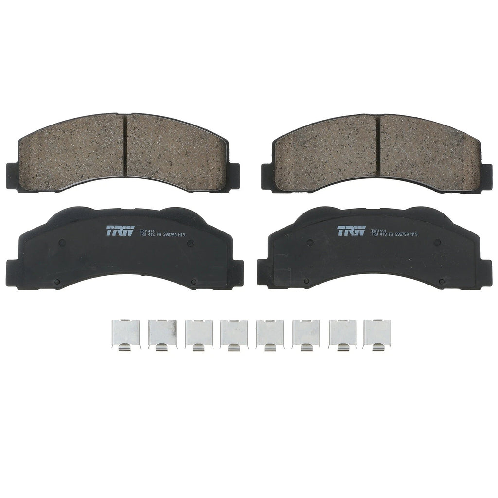 Front Brake Kit 350mm Disc Rotors TRW Pro Ceramic Pads for Ford F-150 (2015–2023)