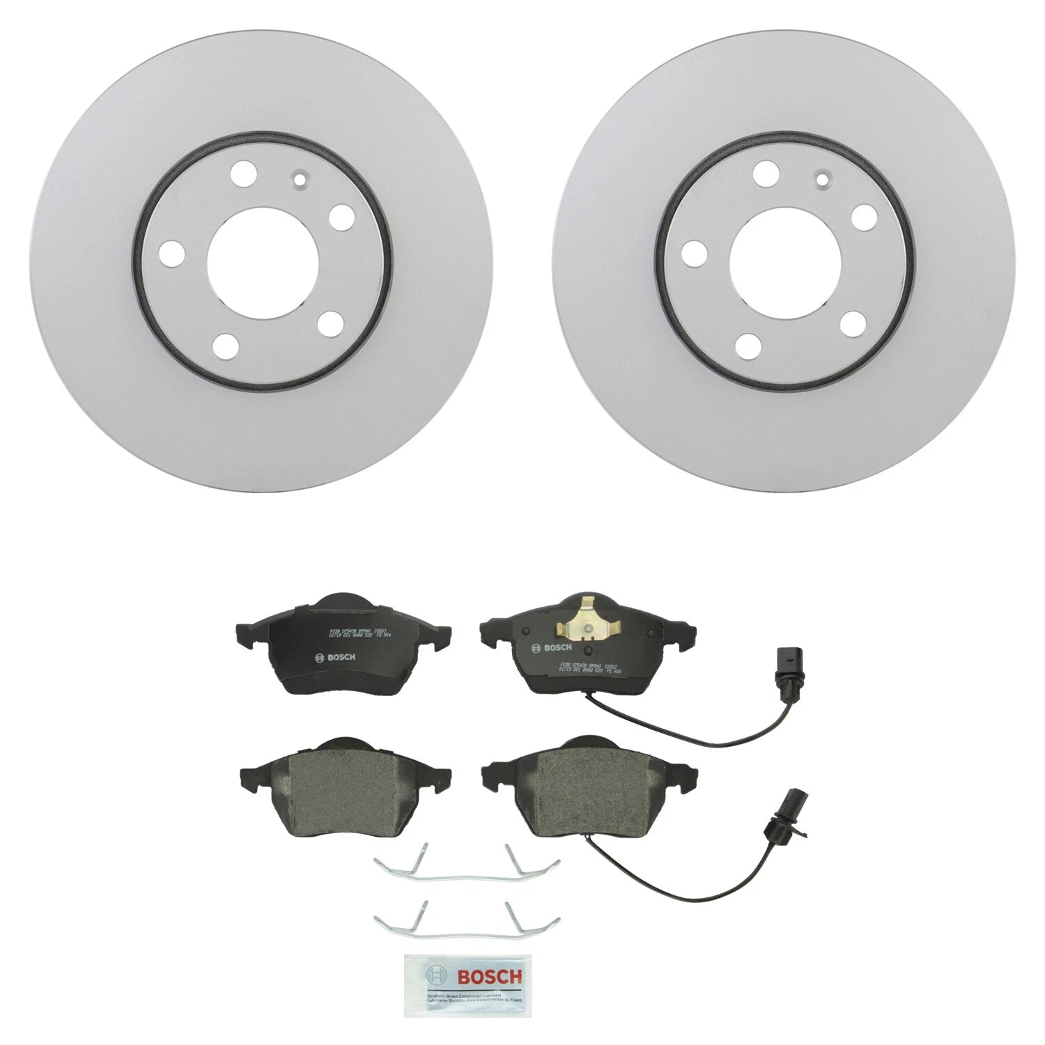 Bosch Quietcast Disc Brake Pad Kit for Audi A4 A6 Quattro Passat (2000–2008)