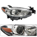 Headlight Assembly Halogen Black Clear for Mazda 6 (2014–2017) Right Side