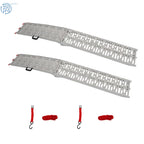 Set of 2 Aluminum Folding Loading Ramps for Truck Motorcycle ATV UTV