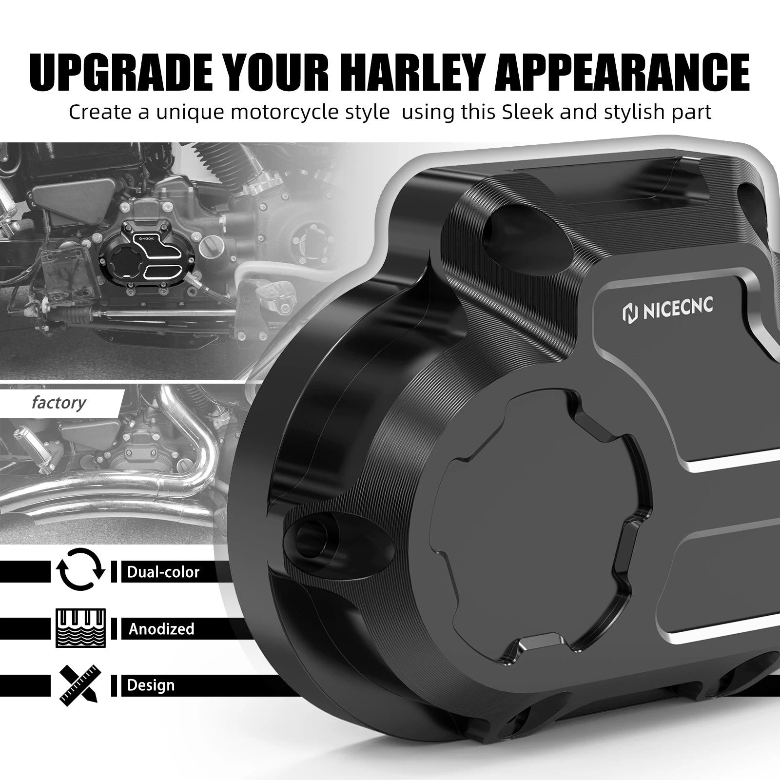 Transmission Side Seal Case Cover for Harley Road Glide Custom FLTRX (2010–2013)