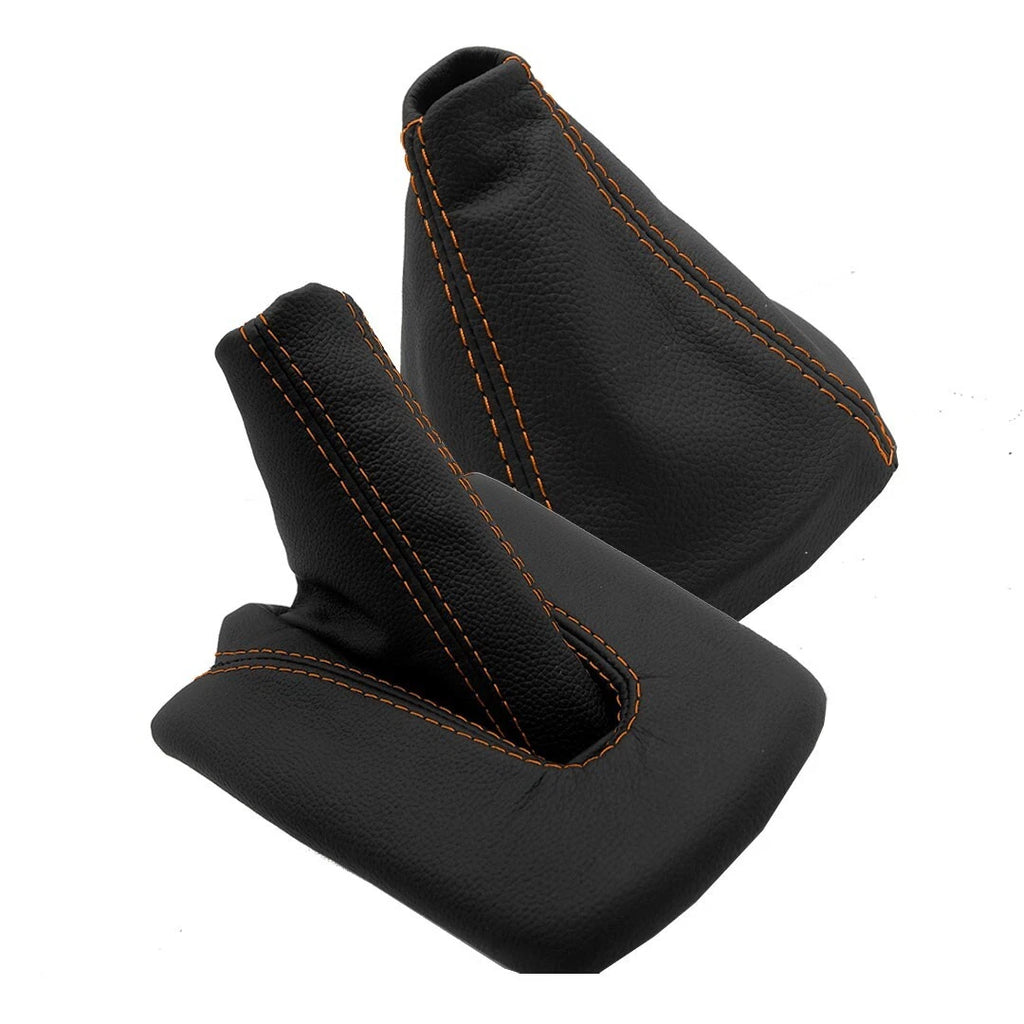 Manual & E Brake Boot Set for BMW M3 Z4 E85 (2003–2008) - Orange Stitch