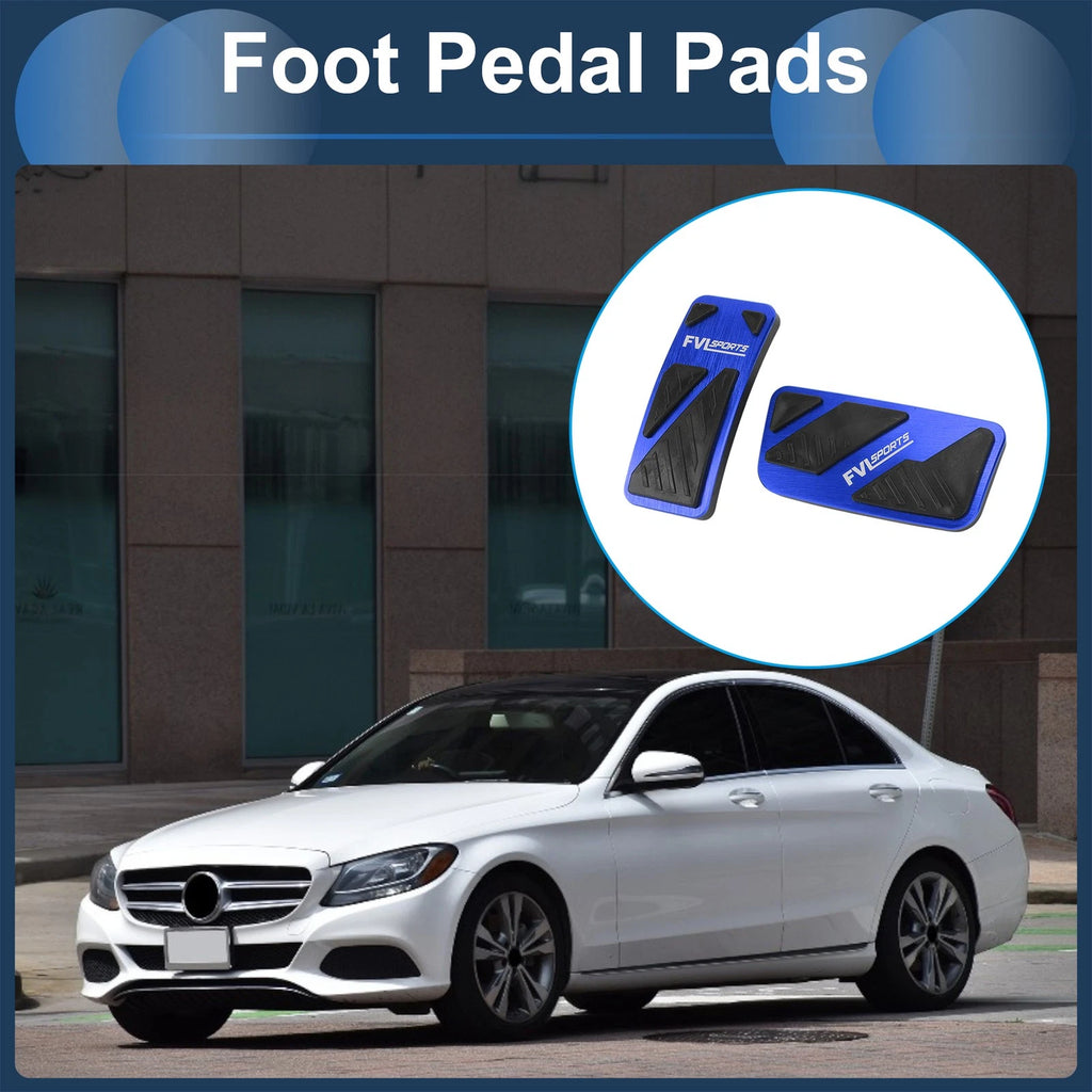 Set of 2 Automatic Foot Accelerator Pedal Covers for Ford Ranger (2024) Blue
