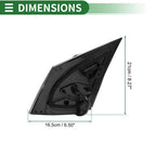 Right Door Mirror for Toyota Corolla (2014–2019) Manual Folding Gloss Black