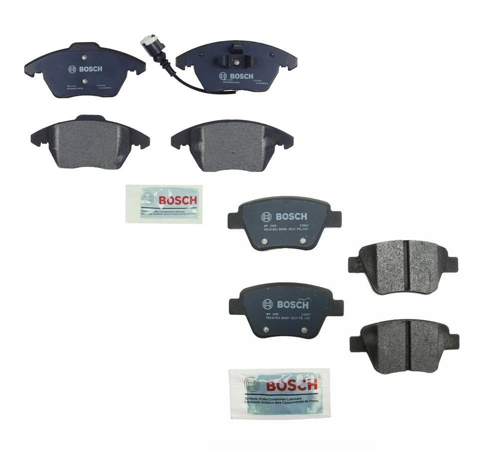 Bosch QuietCast Disc Brake Pads Kit for Audi Volkswagen (Front & Rear)
