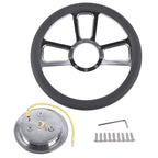 Chrome 14" Half Wrap Steering Wheel for Universal Fit (Various Models)