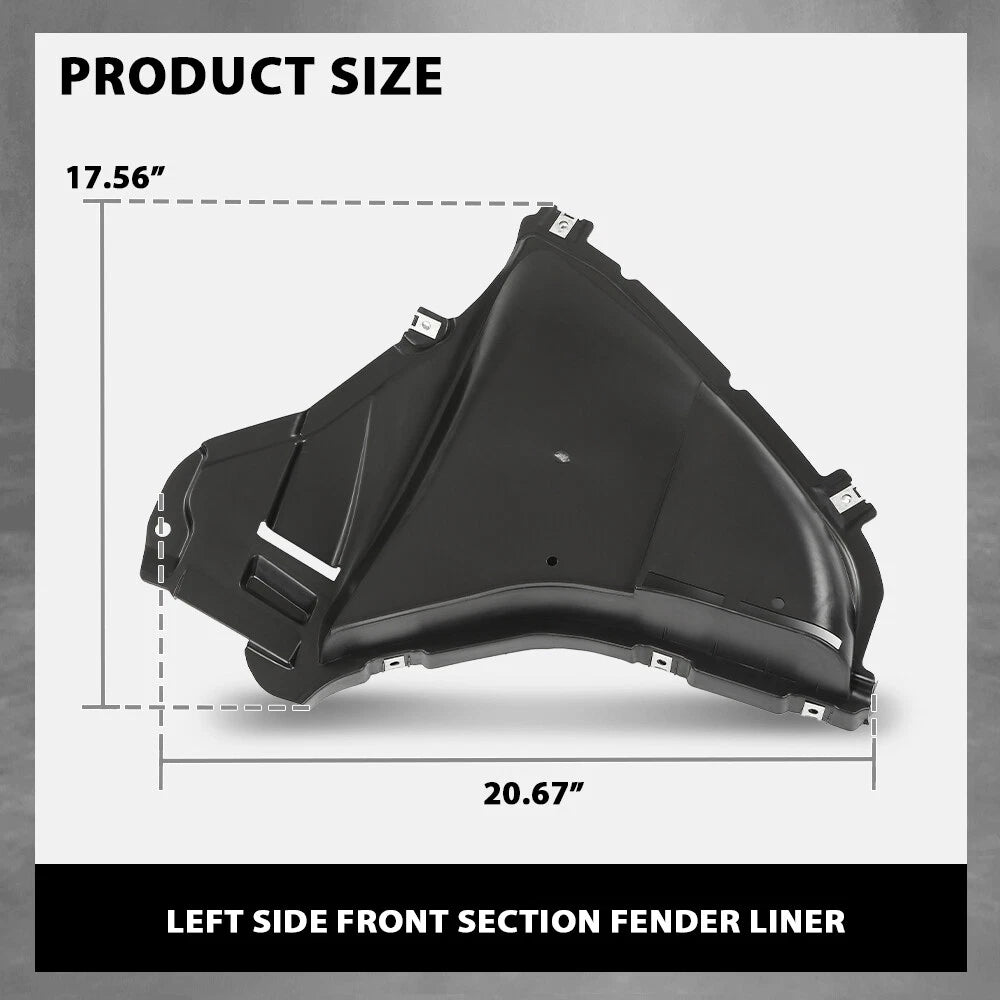 Front Left Fender Liner Splash Shield for BMW 530i/540i (2017–2020)