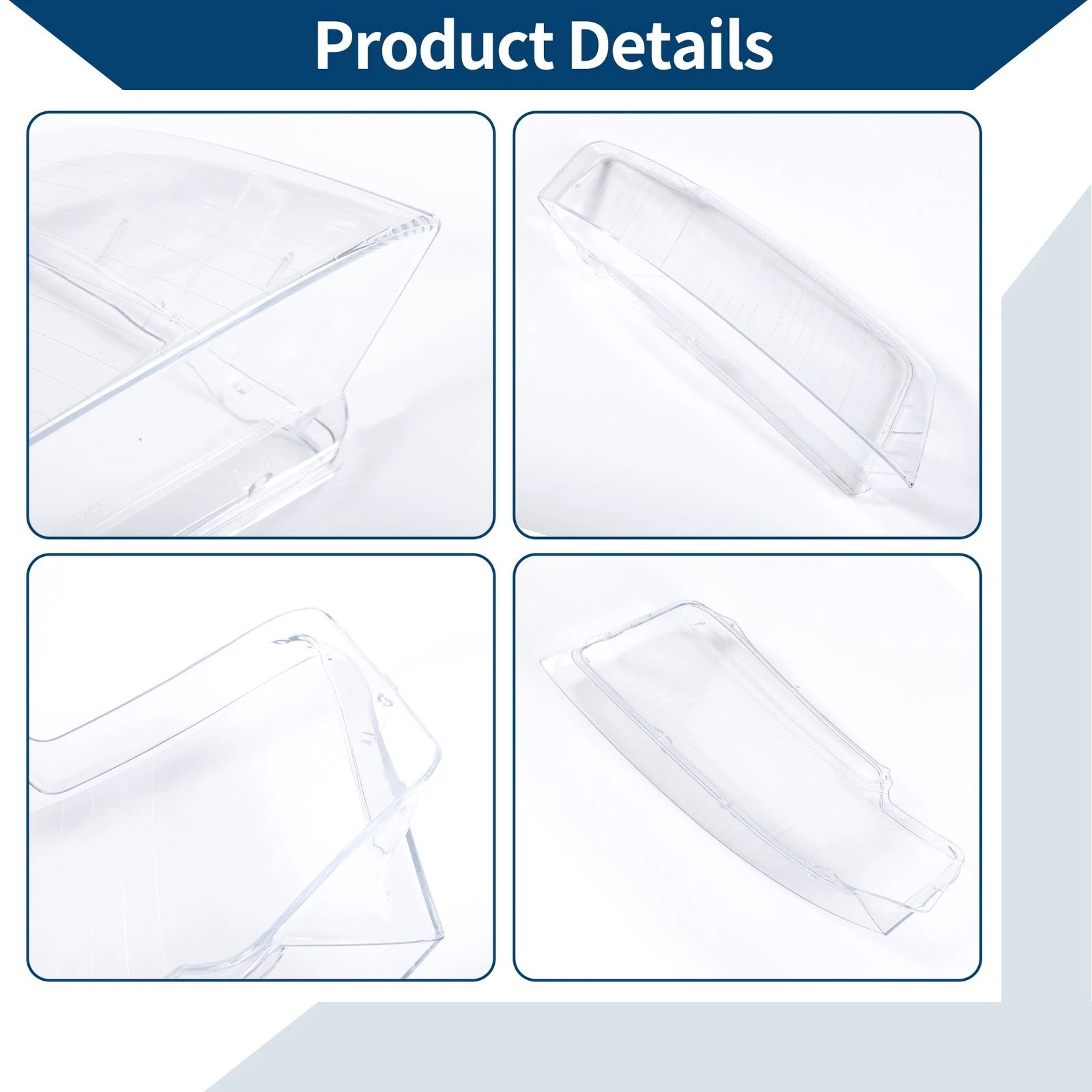 1 Pc Headlight Lens Cover for Audi A4 B6 (2001–2005) No. 8E0941030C Clear