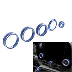 Blue Console Volume AC Switch Ring for Lexus NX250 NX350h (2022-2024)