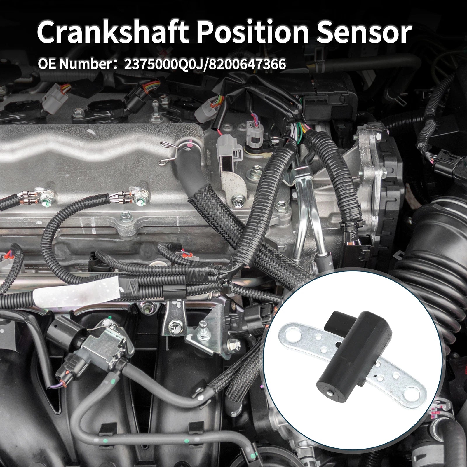 Crankshaft Position Sensor for Nissan Micra K12 (2003–2010) No. 2375000Q0J