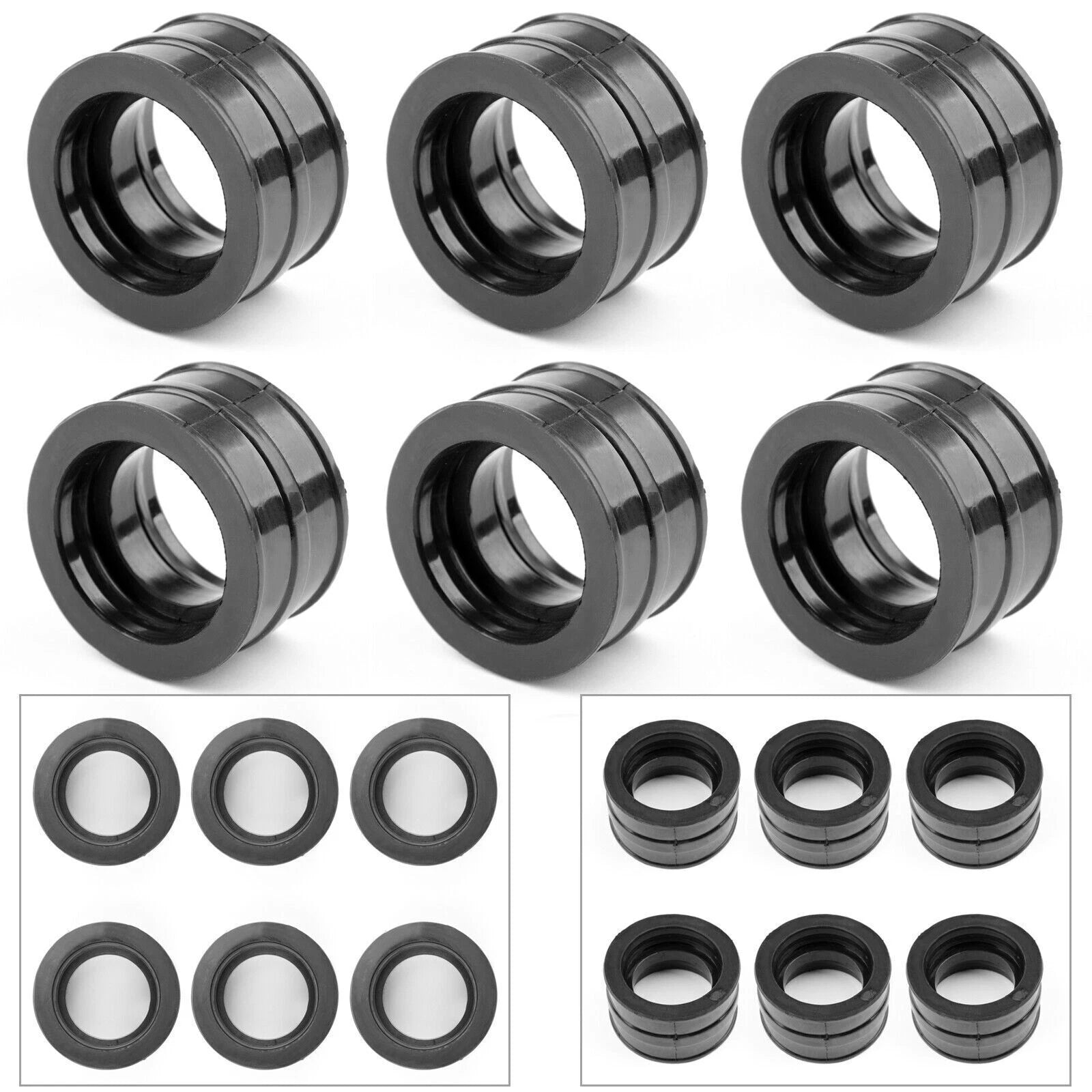 Carb Inlet Intake Rubbers 6 Pack for Honda CBX1000 Type CB1 (1979–1980)