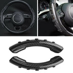Carbon Fiber Steering Wheel Booster Cover for Universal Fit (37-39cm)