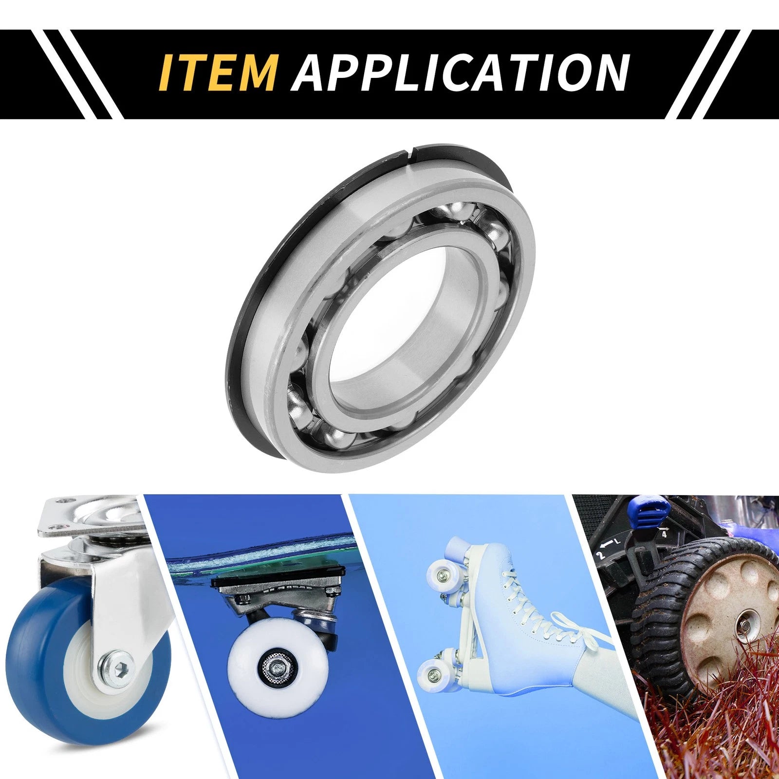 Deep Groove Ball Bearing 6214NR for Scooter Skateboard Wheel (70x125x24mm)