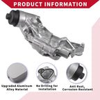 Engine Oil Cooler Filter Housing with Bolt Seals for Buick Cascada (2016–2019) No.12992593