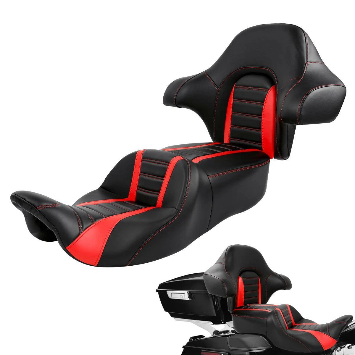 Driver Passenger Seat & Backrest for Harley Road Glide FLTRX (2014–2023)