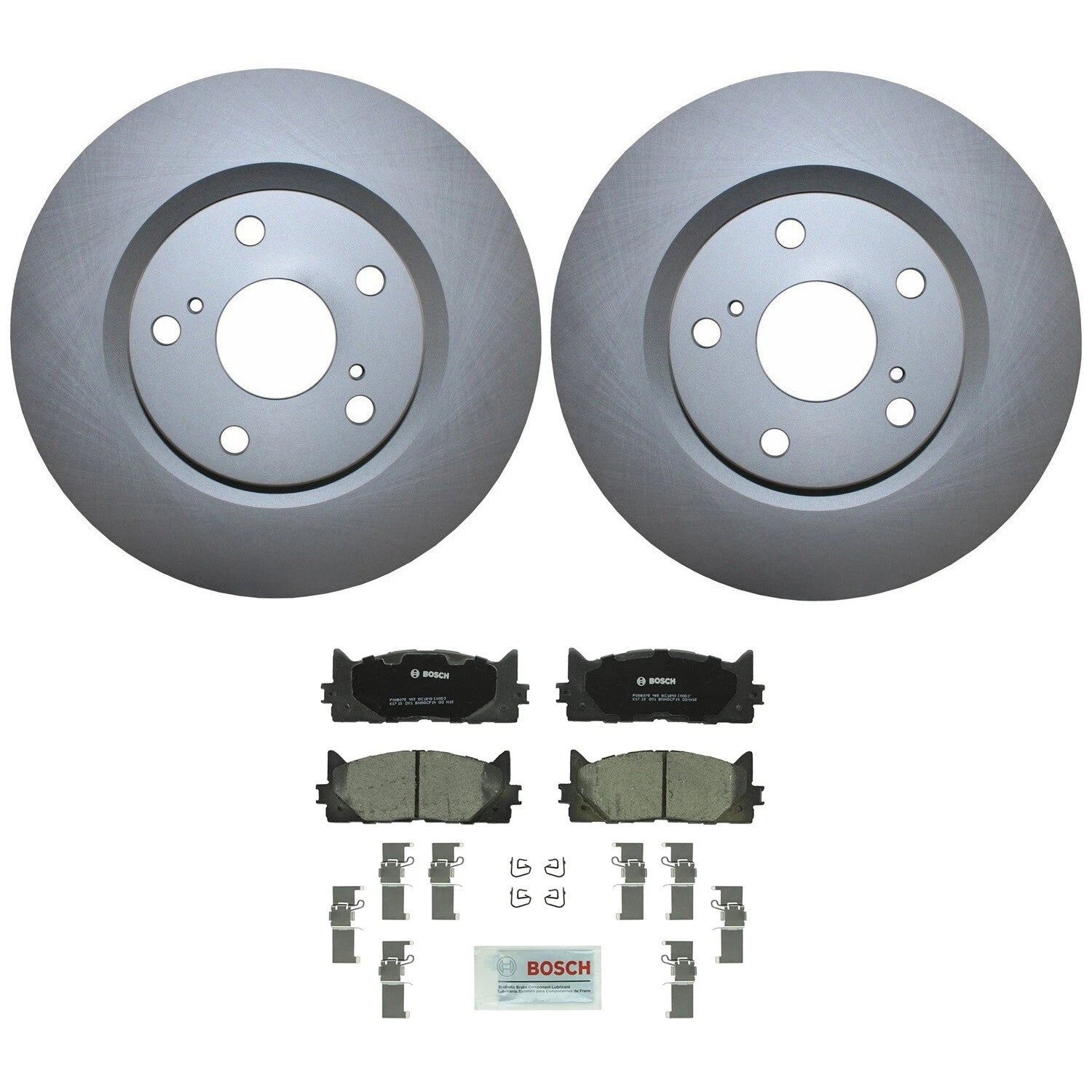 Front Brake Kit 296mm Disc Rotors & Bosch Pads for ES350 Avalon Camry (2007–2019)