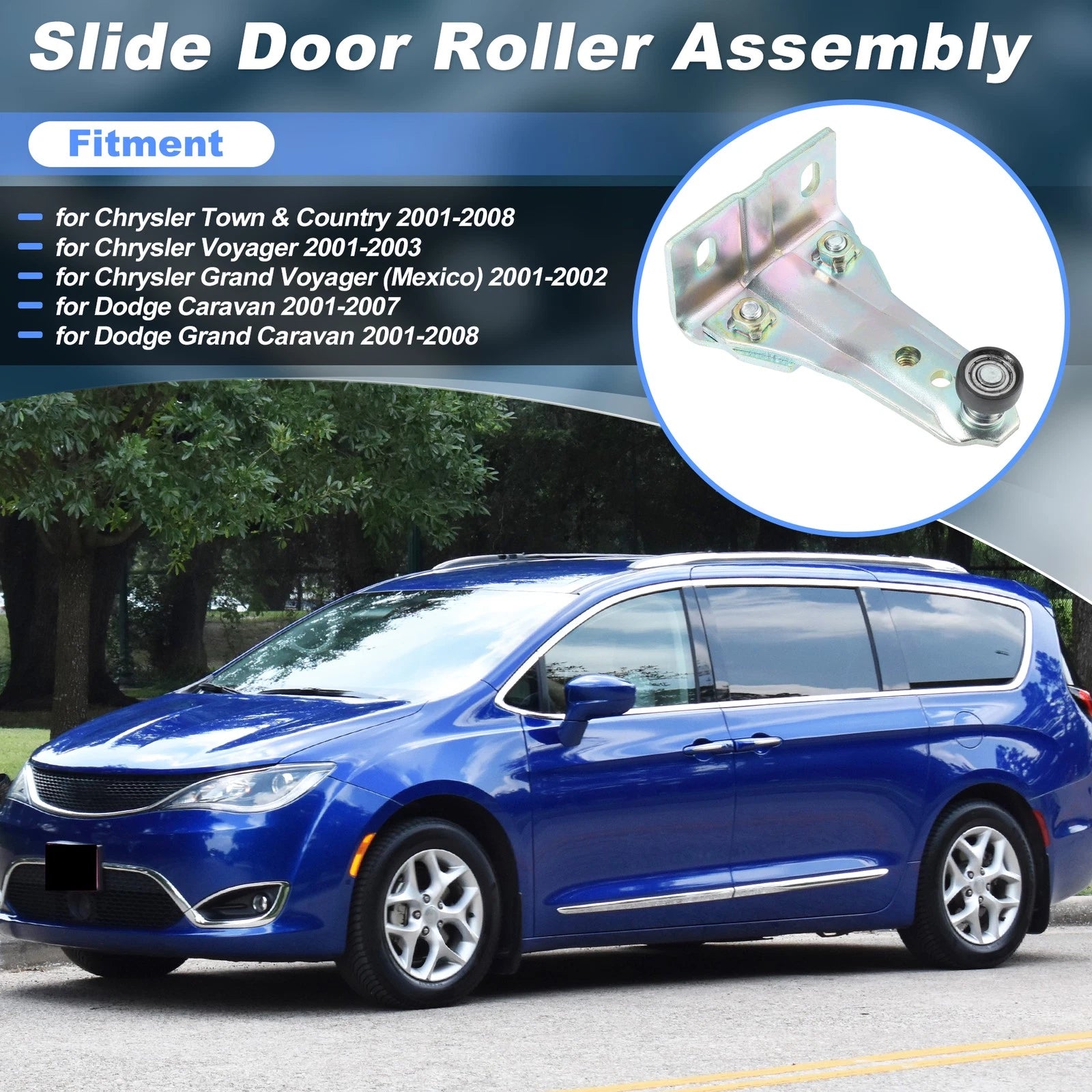 924-910 Upper Left/Right Sliding Door Roller for Chrysler Town & Country 
