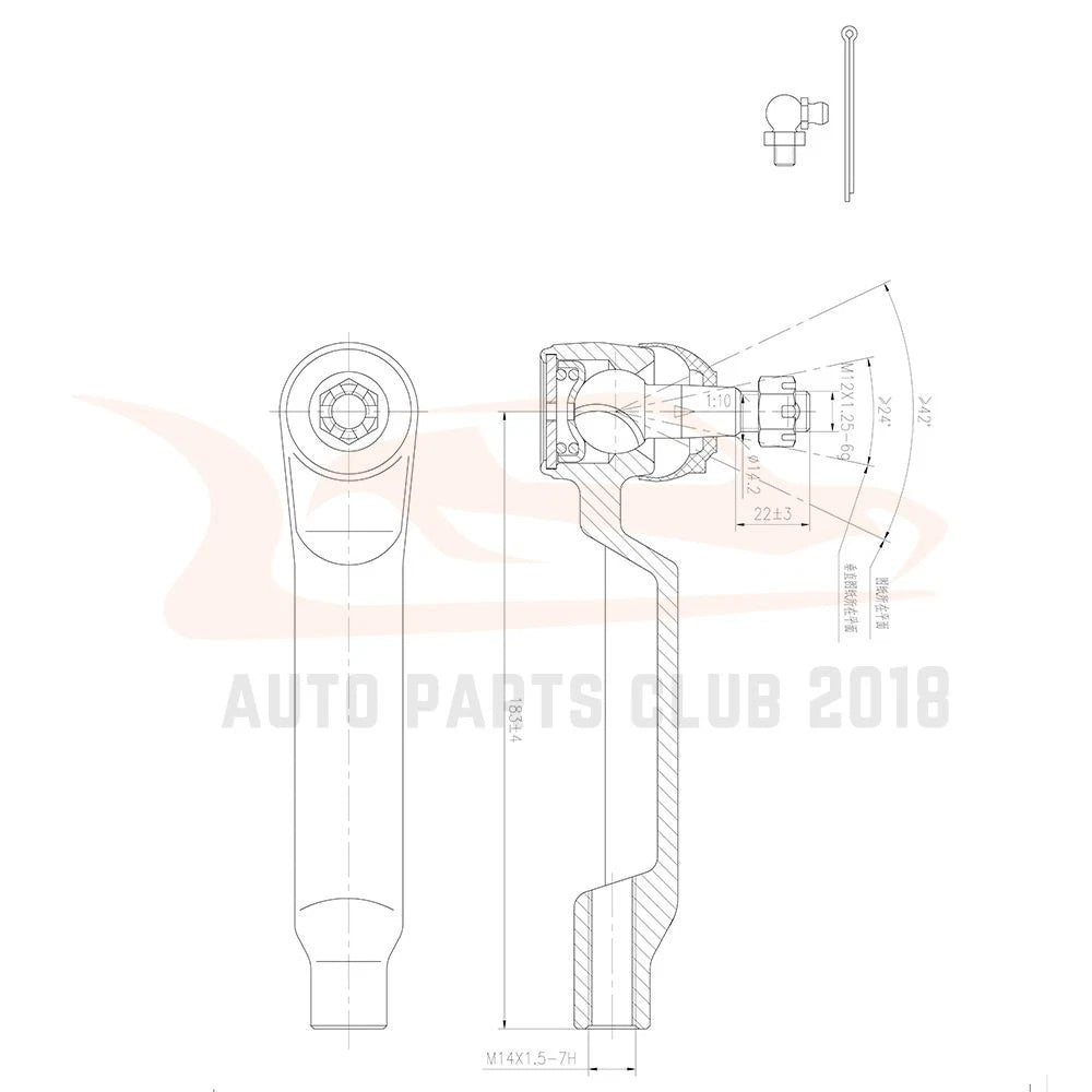 10PCS Sway Bars Upper Control Arms for Mercury Cougar