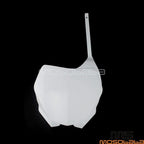 White Front Number Plate for Yamaha YZ 125 250 250F 450F WR250F WR450F