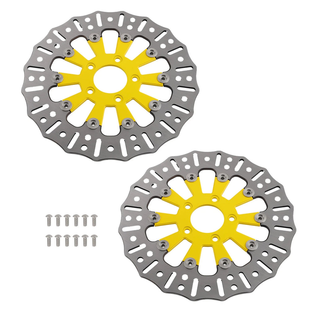 2X Front Brake Disc Rotor for Harley-Davidson Softail Breakout Dyna (2015–2024)