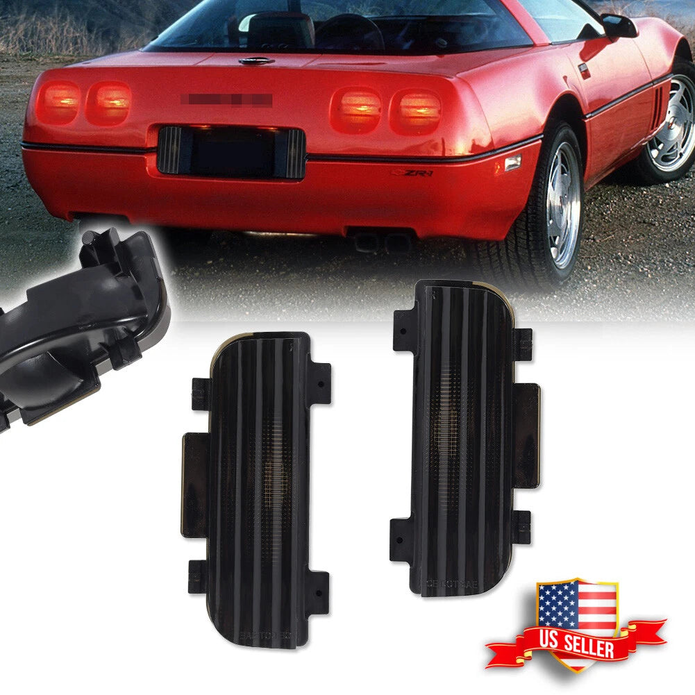 2X Smoked Lens Tailgate Reverse Lights for Corvette C4 (1984–1990)
