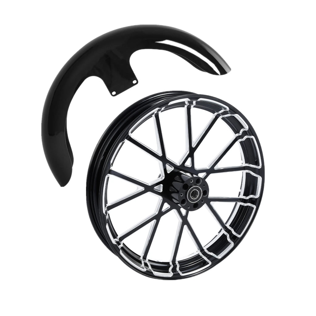 21" Front Fender & Wheel Rim Hub for Harley Touring Glide (2008–2013)