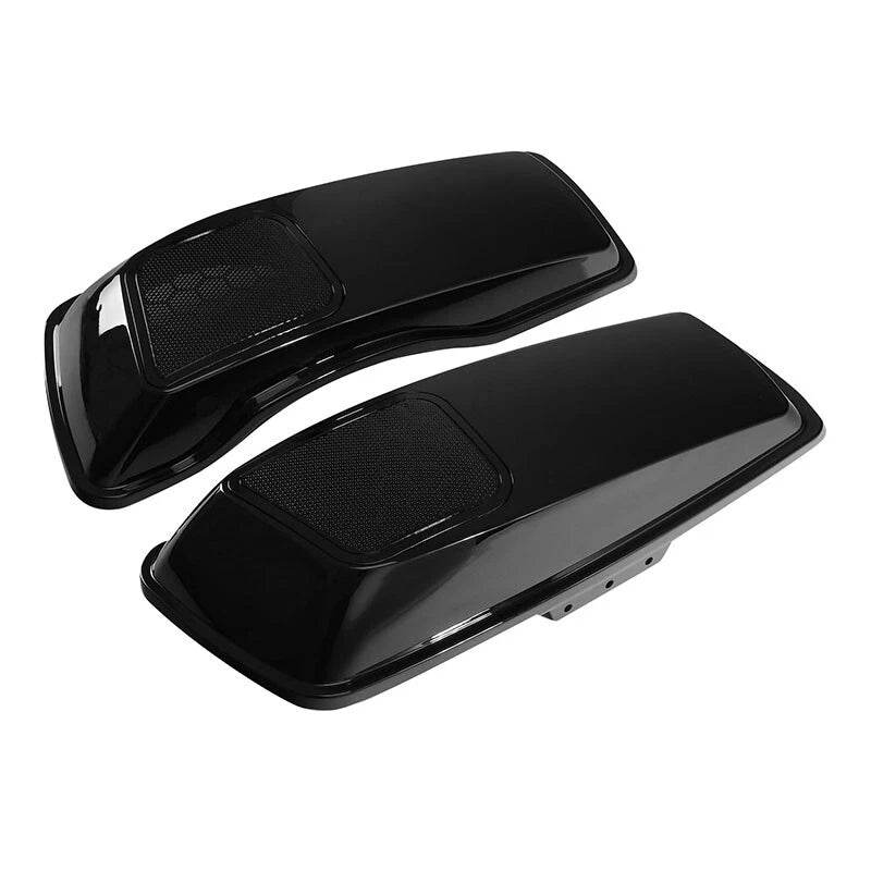 Vivid Black Hard Saddlebags 6x9" Speaker Lids for Harley Street Glide (2014–2024)
