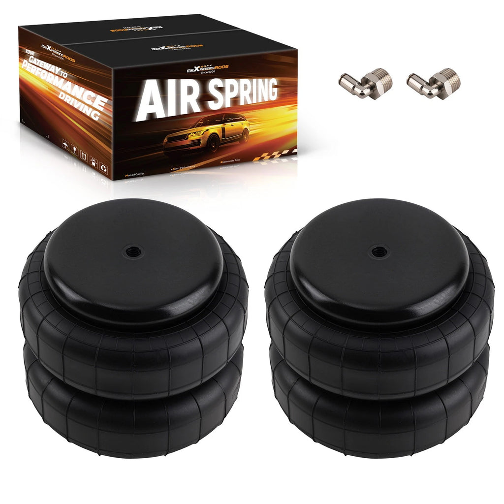 2X Air Ride Suspension Bags for 2500 (Heavy Duty, 1/2" NPT, Single Port)