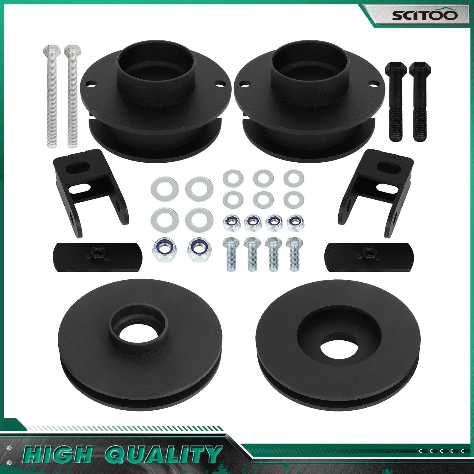 2" Front 1" Rear Leveling Kit + Shock Extender for Ram 2500 4WD (2014–2022)