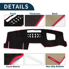 Set of 1 Dashboard Dash Cover Mat for Mazda CX-5 KF, CX-8 KG (2017–2023) Black Red