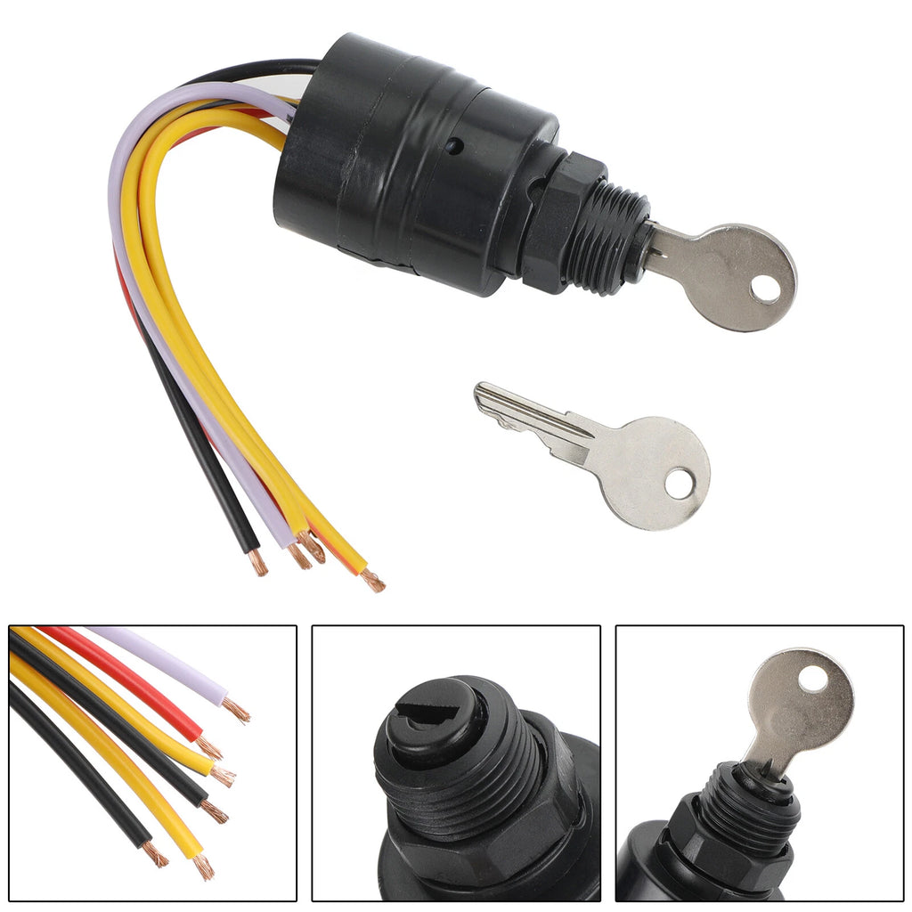 Ignition Key Switch for Mercury Marine (1987–1999) 87-17009A2, MP41070-2