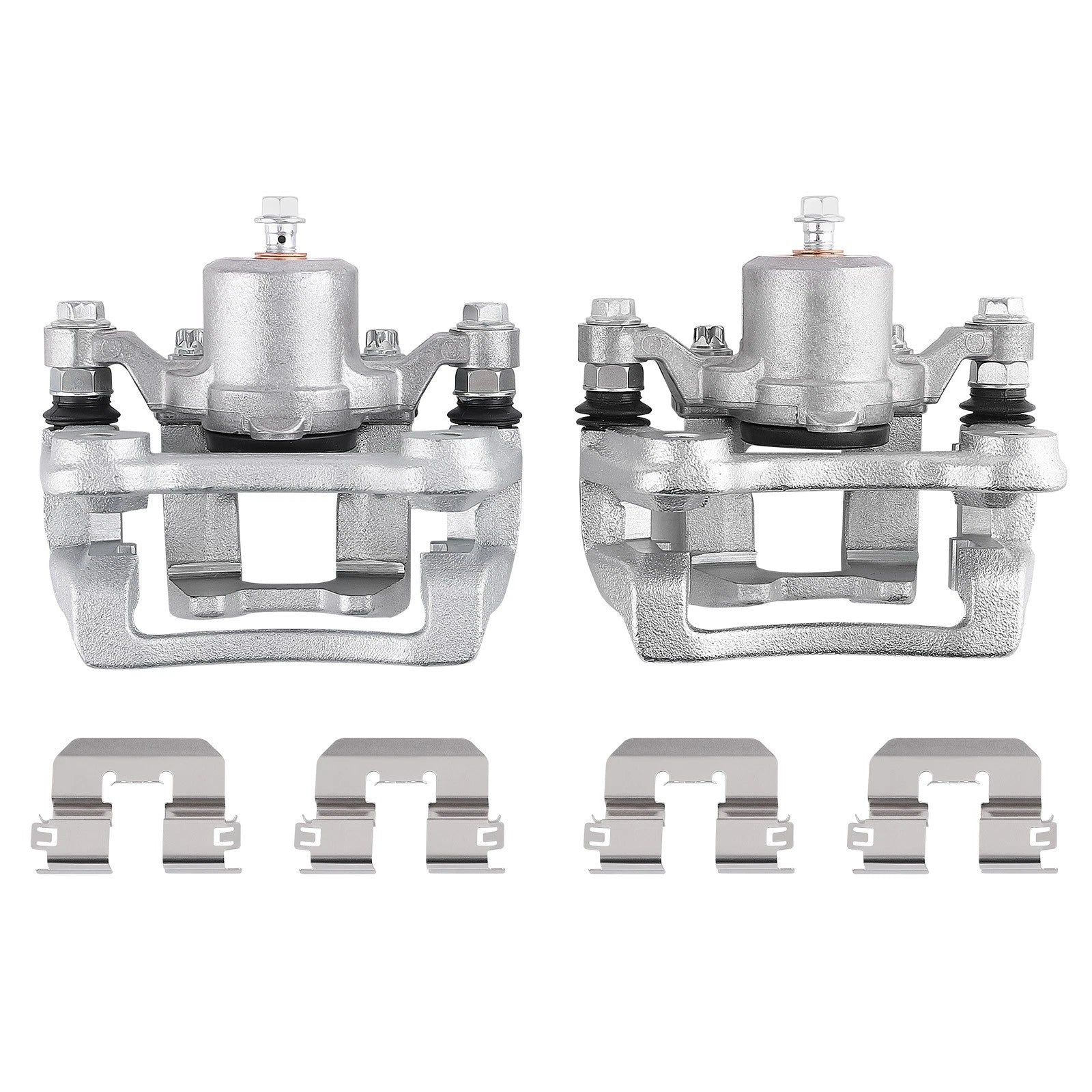 Pair of Rear Brake Calipers with Brackets for Hyundai Sonata Kia Optima (2011–2015)