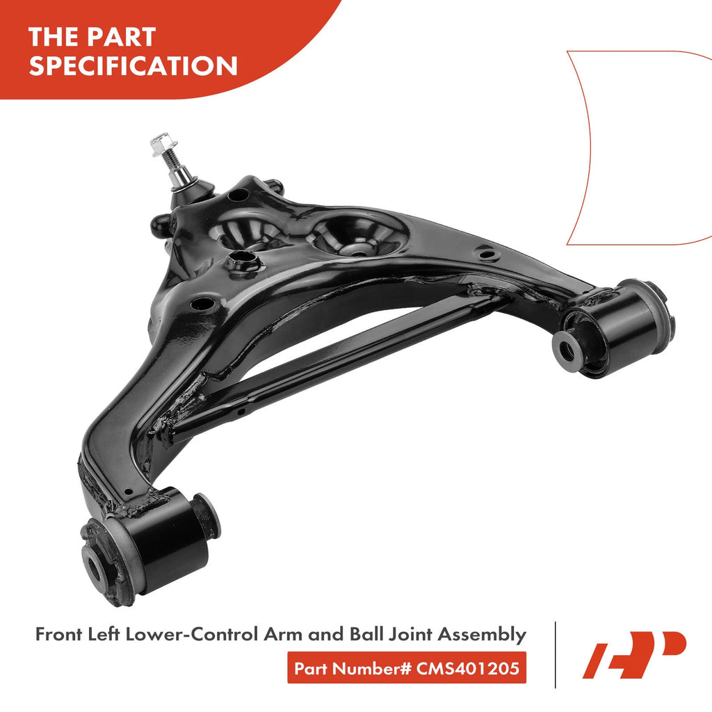 Front Left Lower Control Arm with Ball Joint for Ford F-150 (2004-2020)