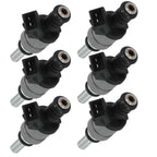 Set of 6 Fuel Injectors for BMW 323i 2.5L (1998–2000) FJ491 2 Hole