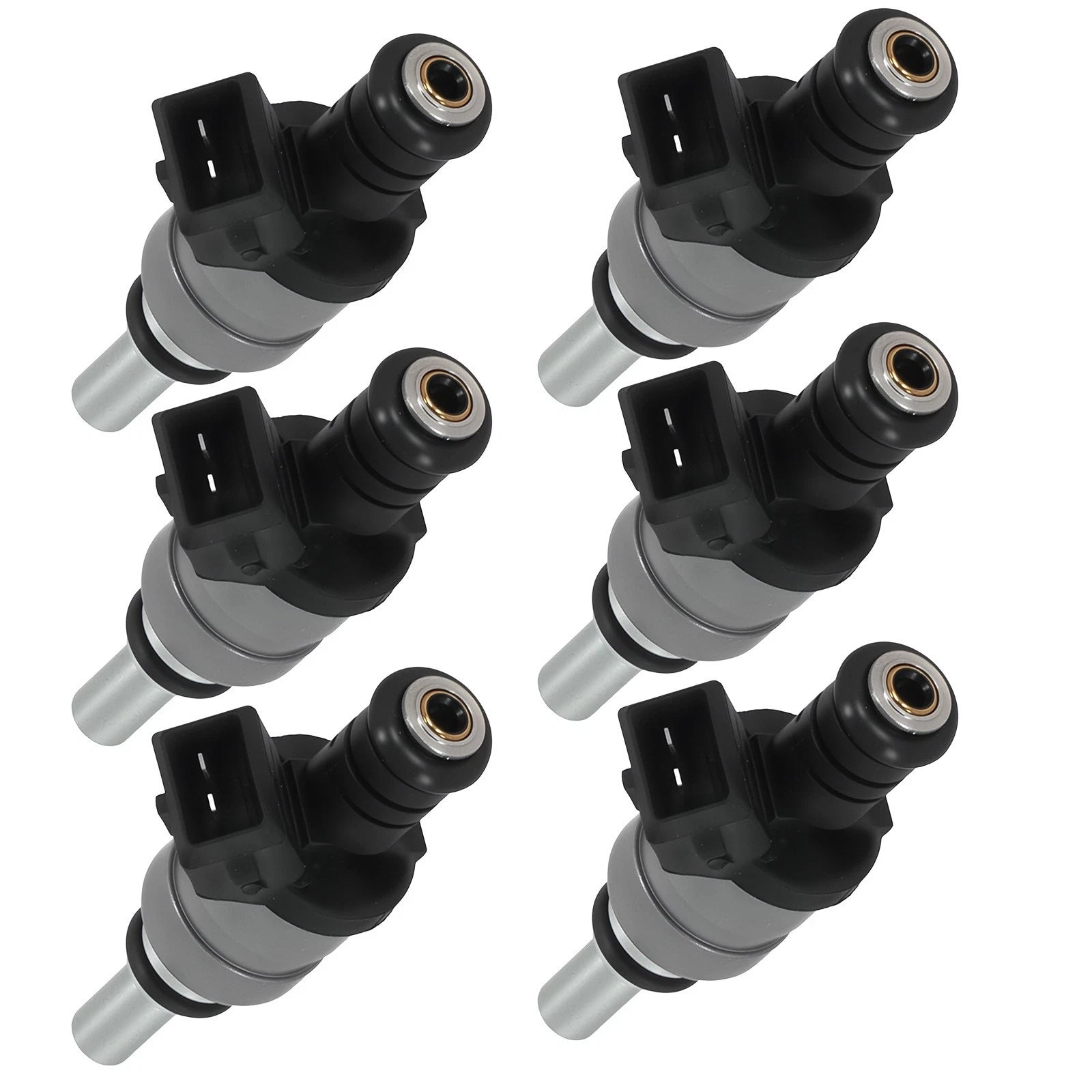 Set of 6 Fuel Injectors for BMW 323i 2.5L (1998–2000) FJ491 2 Hole