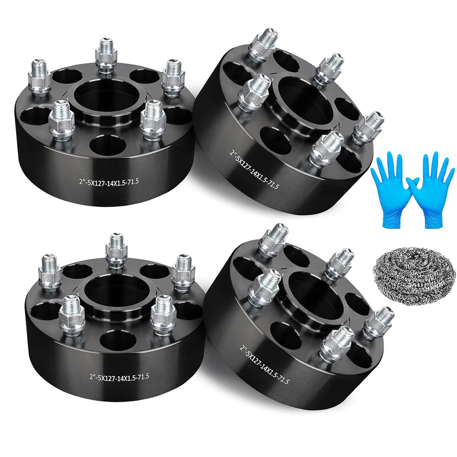 2" 5x5 Hubcentric 14x1.5 Wheel Spacers for Jeep Wrangler Grand Cherokee (2011–2024)