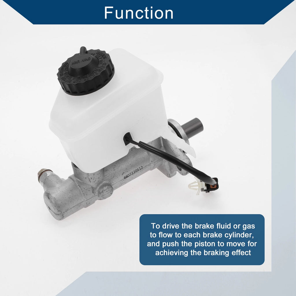 Brake Master Cylinder No. 0K2A349400 for Kia Spectra (2000–2004) Aluminum Alloy