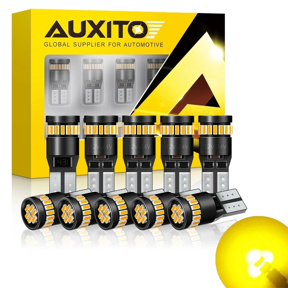 10x T10 194 LED Light Bulbs for Various Vehicles
