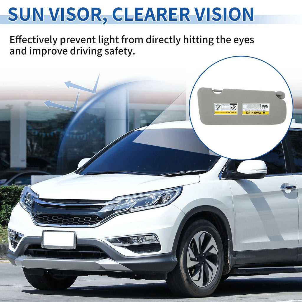 Left Side Sun Visor for Honda CR-V (2017–2022) Gray No. 83280-TLA-A62
