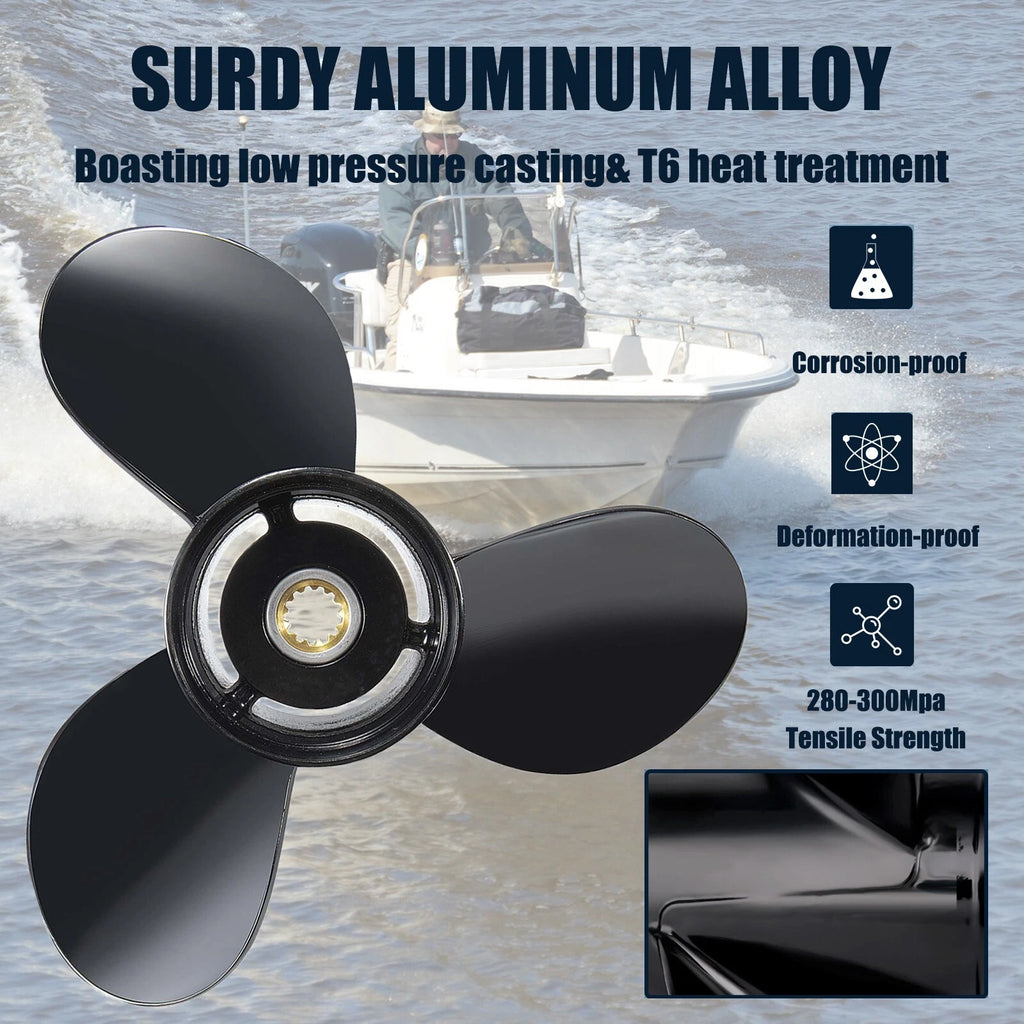 Propeller for Evinrude 13 Spline Tooth 765184 (40-140 HP, RH) (13.2 x 19)