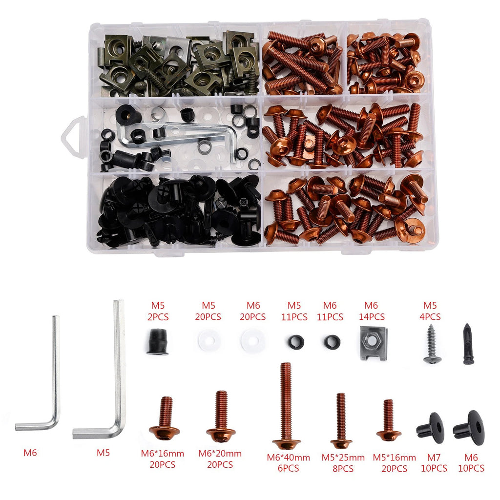 M5 Clip Schrauben Set for M6 (1980–1980) - Black Trim Screws